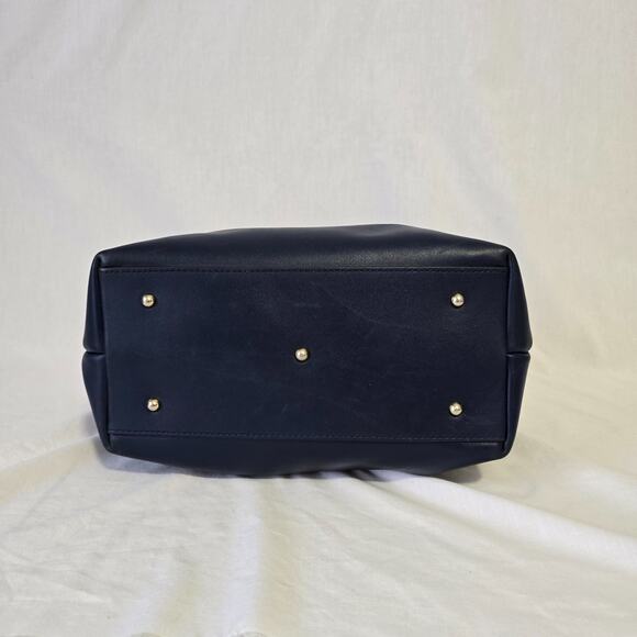 Dooney & Bourke Barlow Satchel Navy Blue Leather - Picture 9 of 16